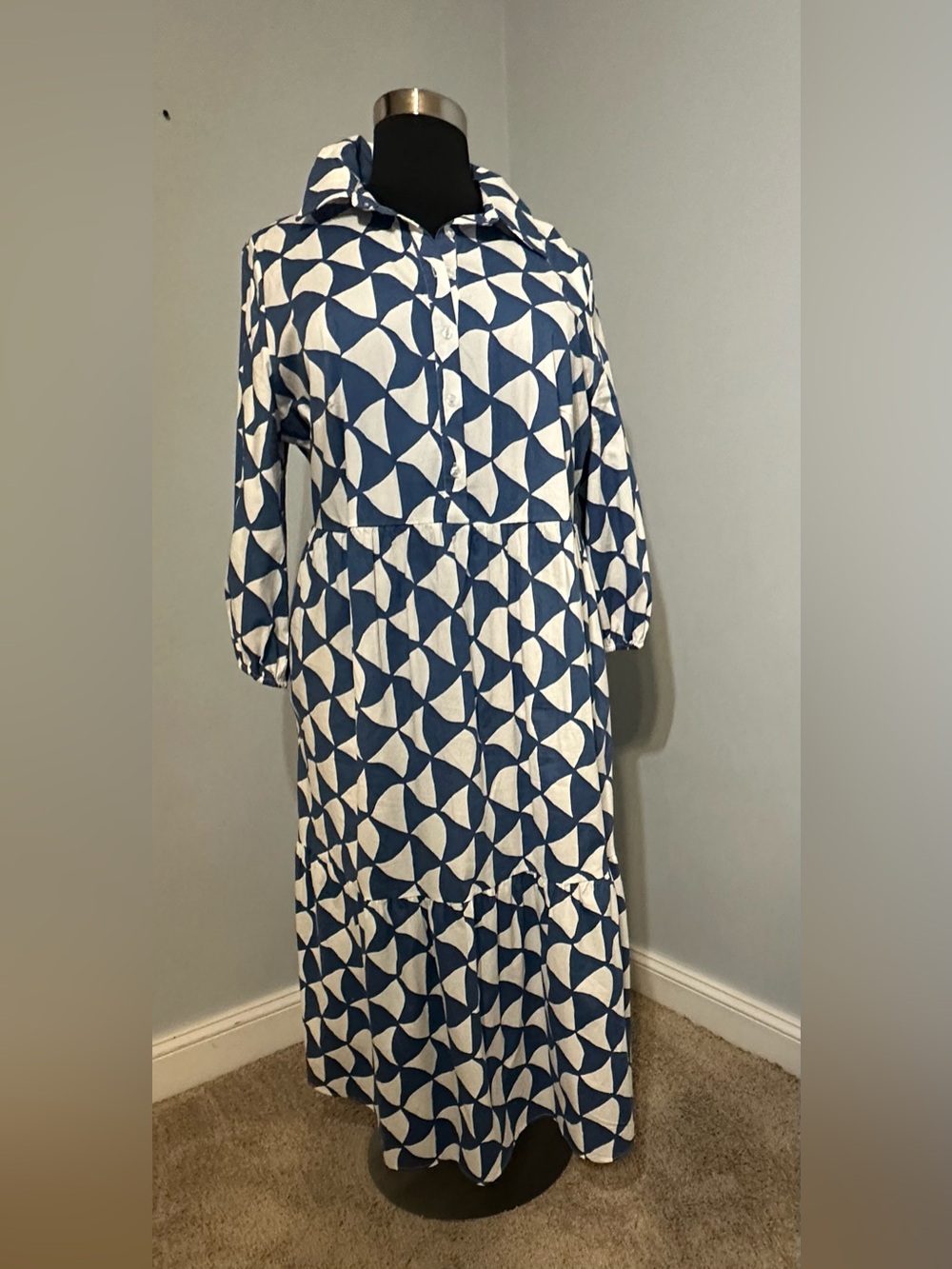 Rachel & Zoe and Geometric Maxi Dress 2x